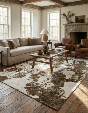 5' 2 x 7' 4 Hand Knotted Ultra Vintage Persian Wool Rug