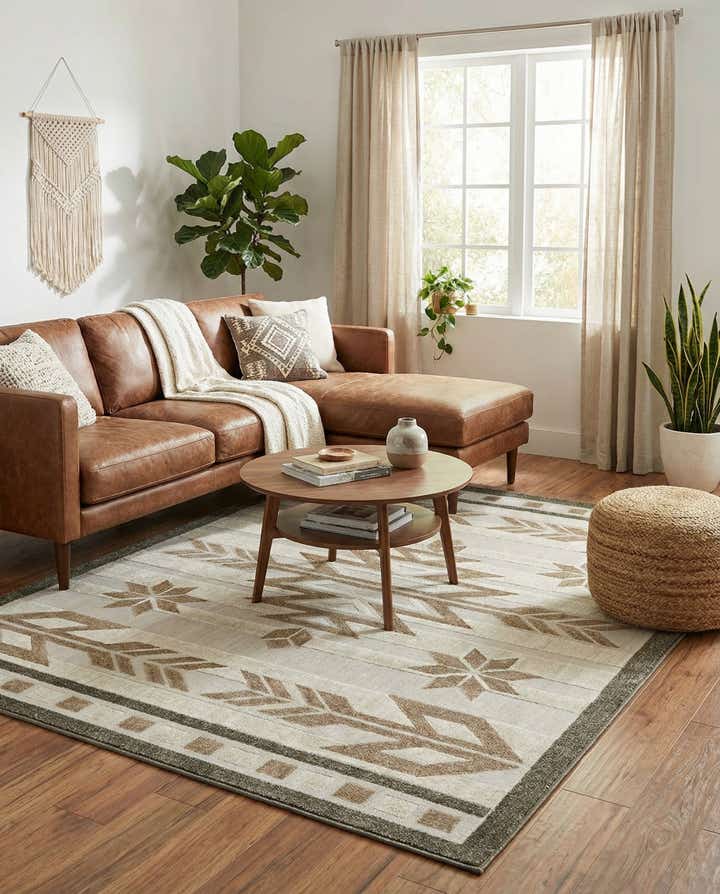 7' x 10' Easy-Clean Modern Indoor / Outdoor Rug