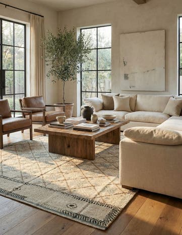 7' 8 x 10' 6 Hand Knotted Darya Wool Rug