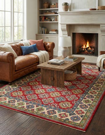 6' 2 x 9' Hand Knotted Kazak Rug