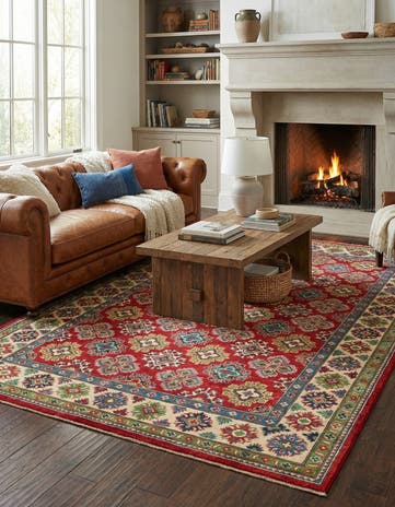 6' 2 x 9' Hand Knotted Kazak Rug