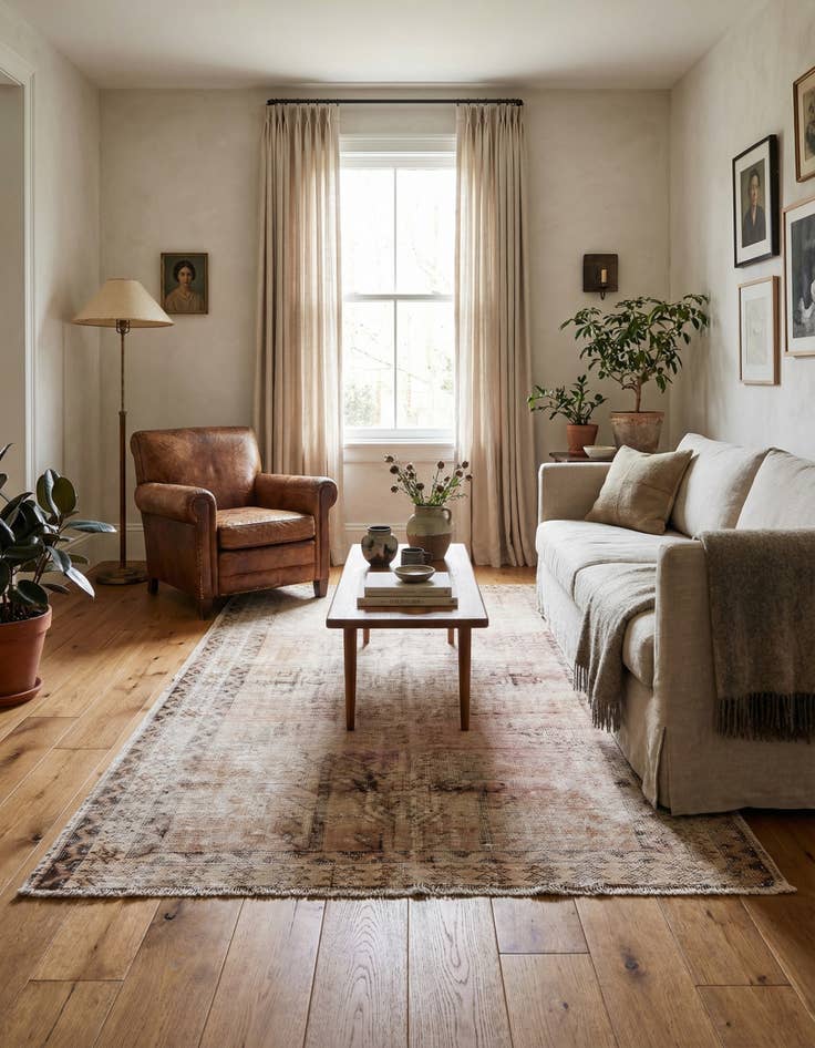 Detail image of 4' x 6' 5  Hand Knotted Ultra Vintage Persian Wool Rug