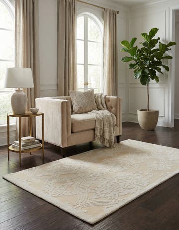 2' 11 x 4' 11 Hand Knotted Darya Wool Rug