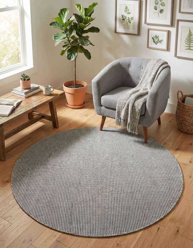 Detail image of 5' 1 x 5' 1  Washable Jill Zarin Palm Springs Indoor / Outdoor Round Rug