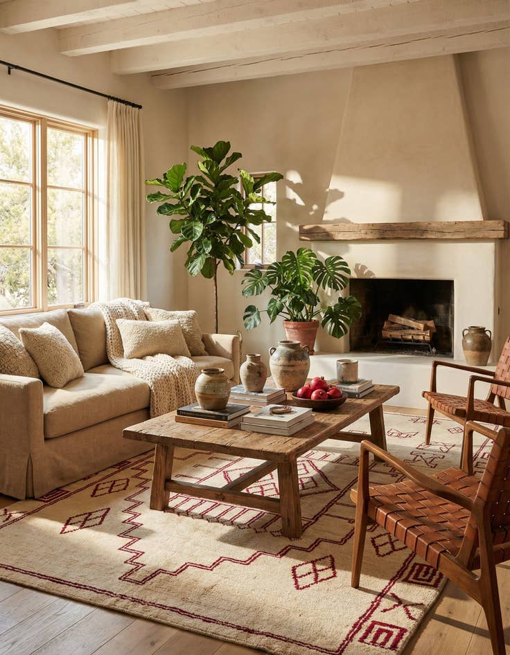 Detail image of 5' 4 x 8' 2  Hand Knotted Darya Wool Rug