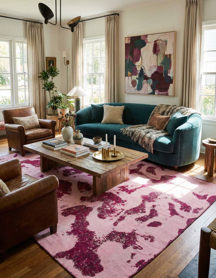 Detail image of 5' 10 x 9' 5  Hand Knotted Ultra Vintage Persian Wool Rug