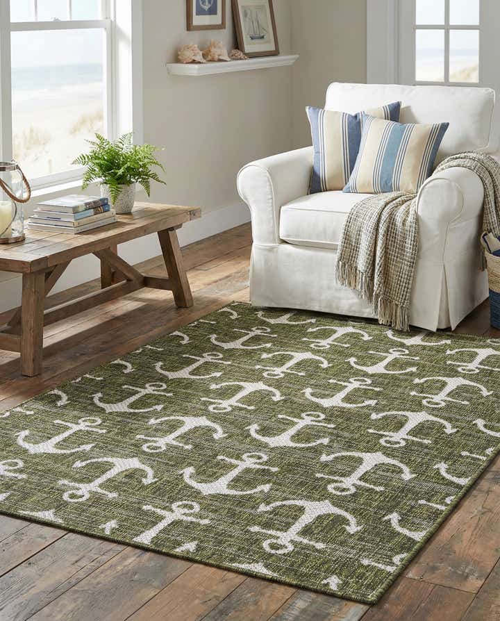 3' x 5' 3 Easy-Clean Coastal Indoor / Outdoor Rug