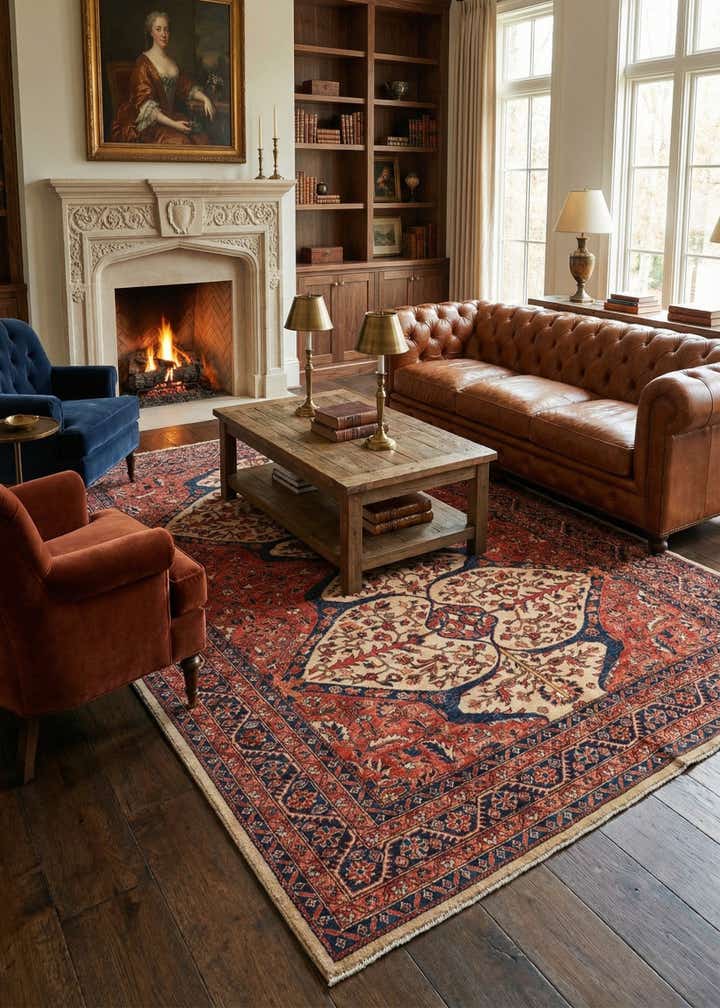 5' 6 x 7' 8 Hand Knotted Ariana Ziegler Oriental Rug