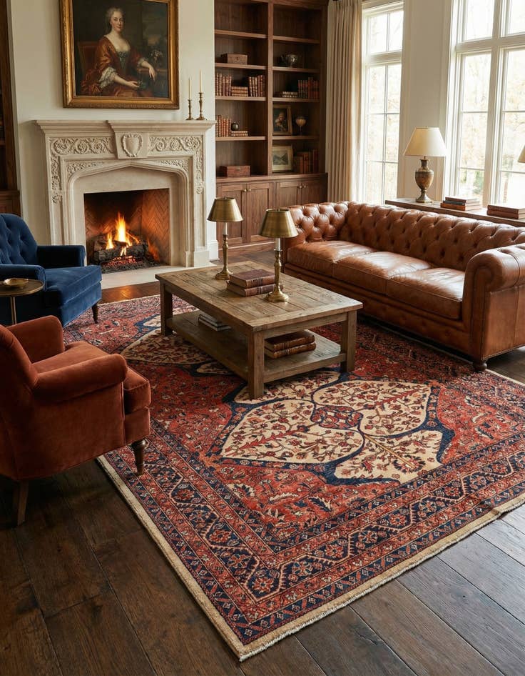 Detail image of  5' 6 x 7' 8  Hand Knotted Ariana Ziegler Oriental Rug