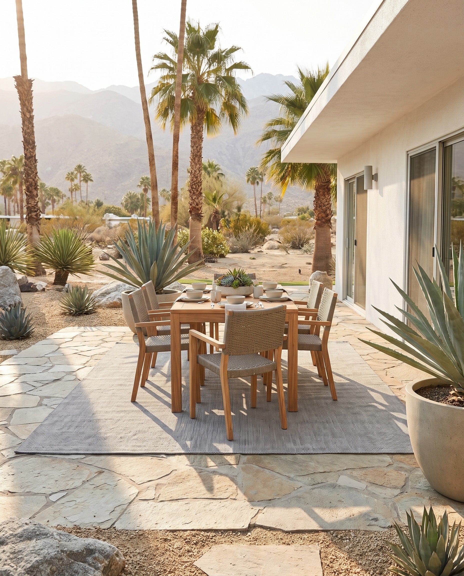 10' x 14' 1 Easy-Clean Jill Zarin Palm Springs Indoor / Outdoor Rug