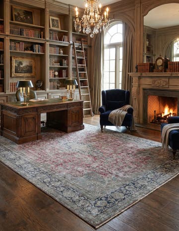 9' 8 x 13' 3 Vintage Royal Wool Rug