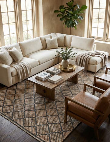 6' 7 x 10' 4 Hand Knotted Darya Wool Rug