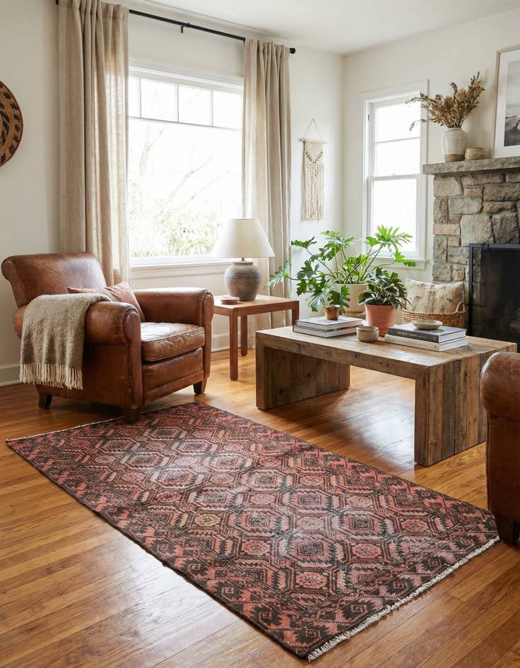 Detail image of 3' 3 x 6' 1  Hand Knotted Ultra Vintage Persian Wool Rug