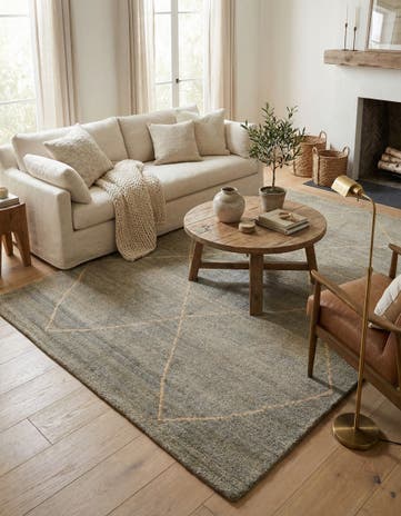 4' 7 x 6' 8 Hand Knotted Darya Wool Rug