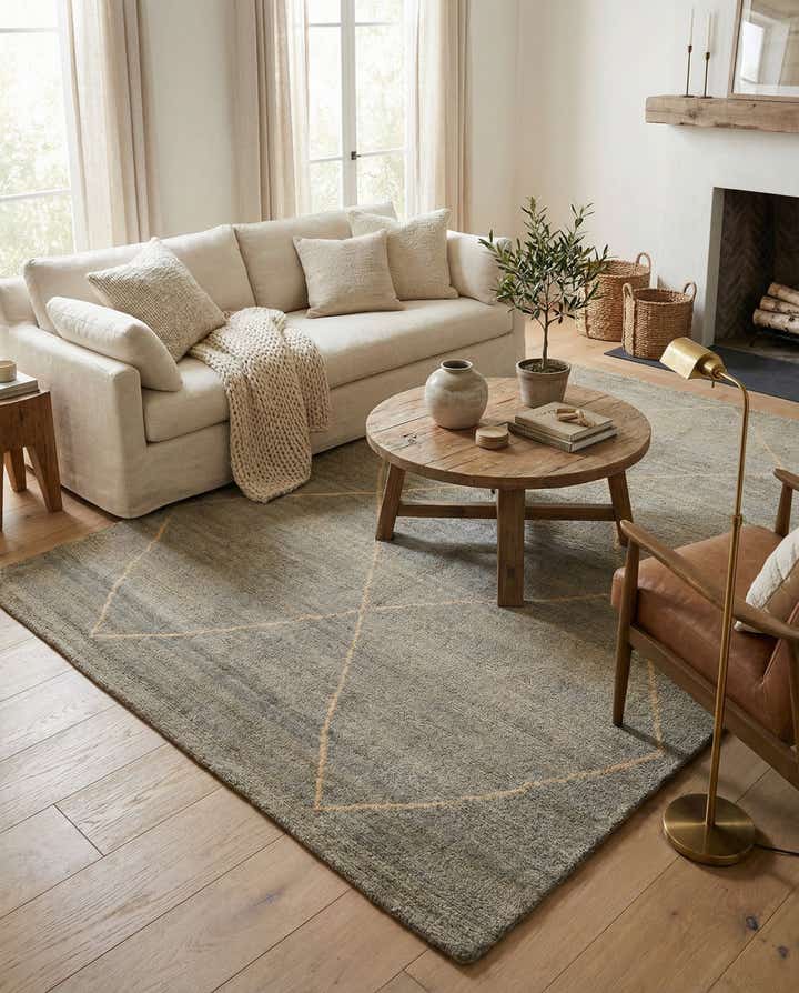 4' 7 x 6' 8 Hand Knotted Darya Wool Rug