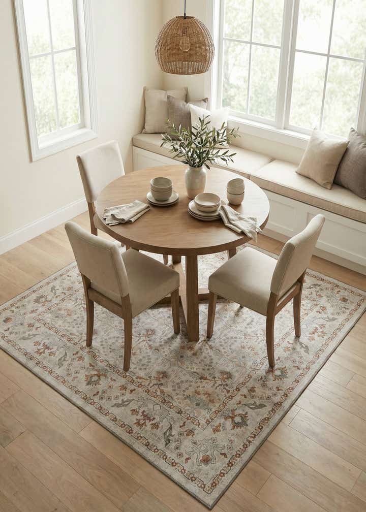 7' 10 x 7' 10 Washable Timeless Square Rug