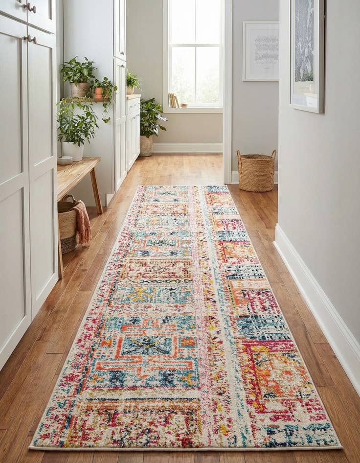 Detail image of  2' 7 x 10'  Washable El Paso Runner Rug