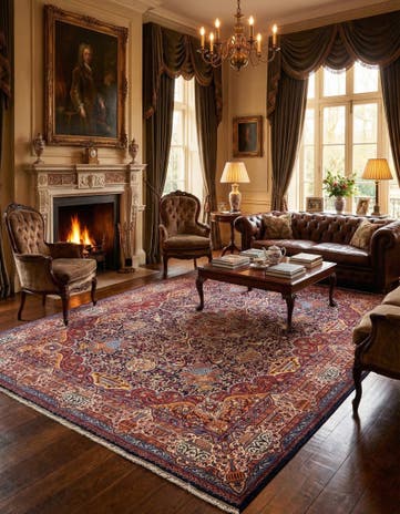 9' 5 x 12' 6 Tabriz Wool Rug