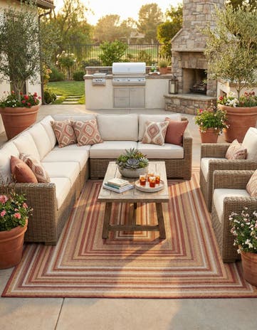 9' x 12' Easy-Clean Baja Indoor / Outdoor Rug