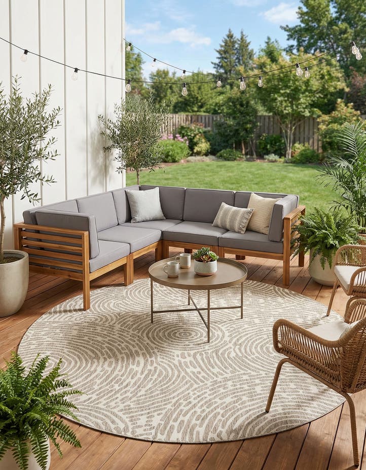10' x 10' Easy-Clean Modern Indoor / Outdoor...