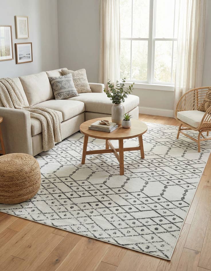 Detail image of 9' x 12' Paxon Trellis Rug