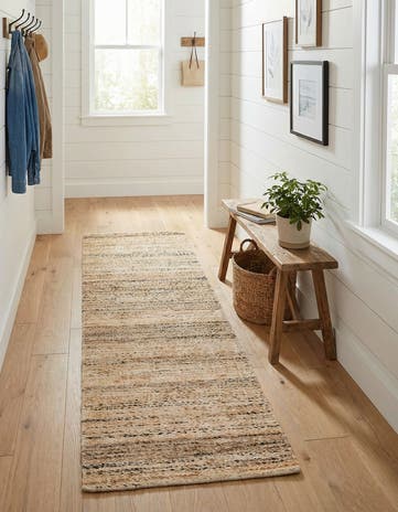 2' x 8' Hand Woven Palm Beach Jute Runner Rug