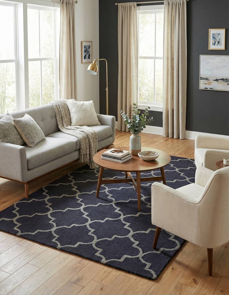 Detail image of 5' x 8' Luna Wool Rug