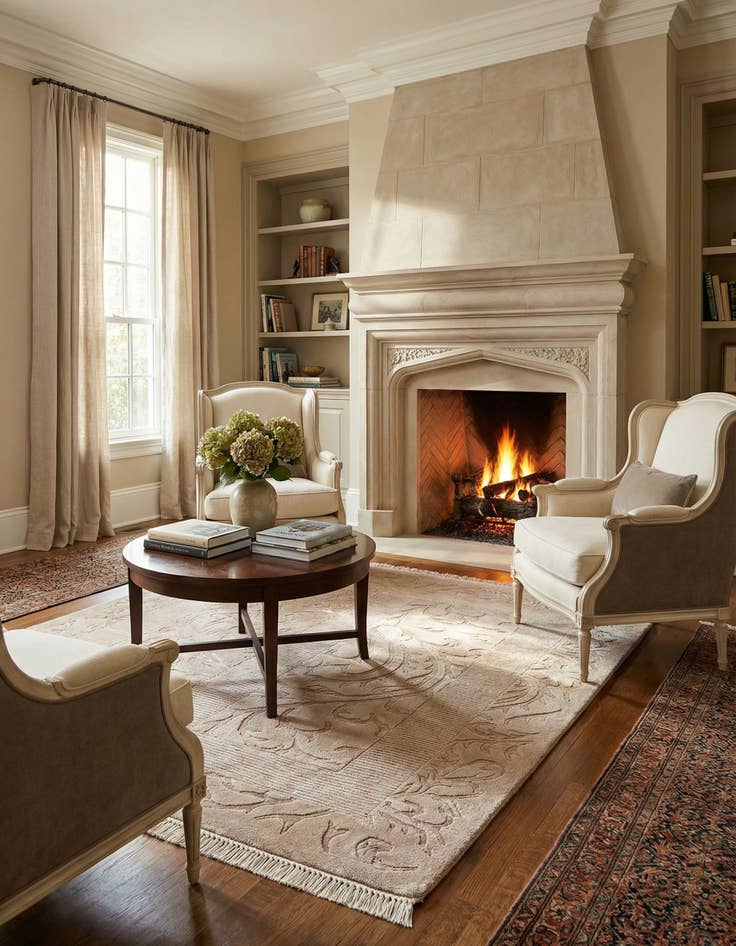 Detail image of  2' 8 x 5'  Hand Knotted Darya Wool Rug