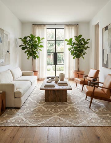 6' 2 x 8' 4 Hand Woven Kilim Modern Wool Rug