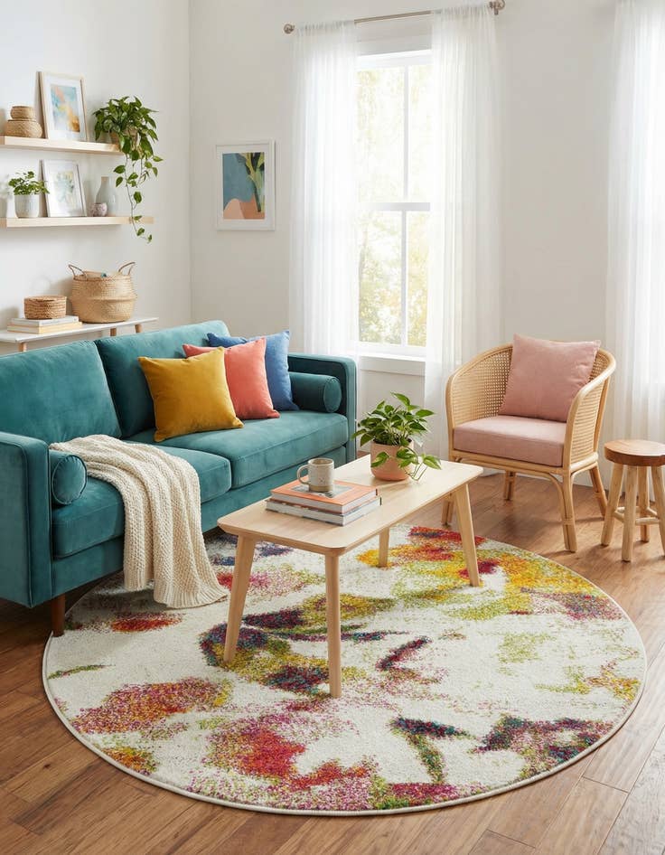 Detail image of 3' 3 x 3' 3 Florence Round Rug