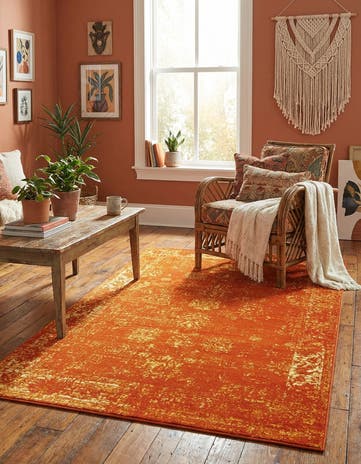 Orange Monaco Rug