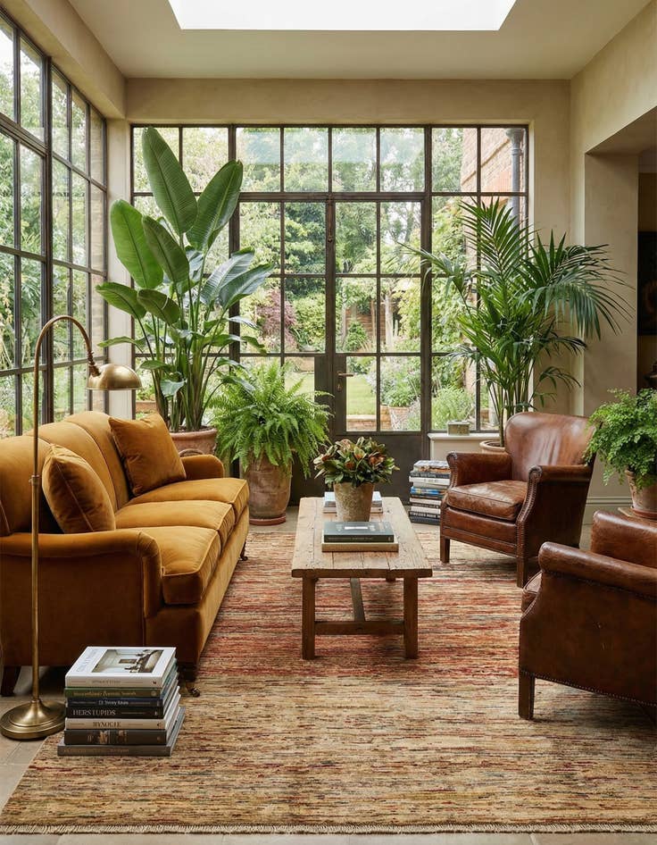 Detail image of 6' 6 x 9' 8  Hand Knotted Modern Ziegler Rug