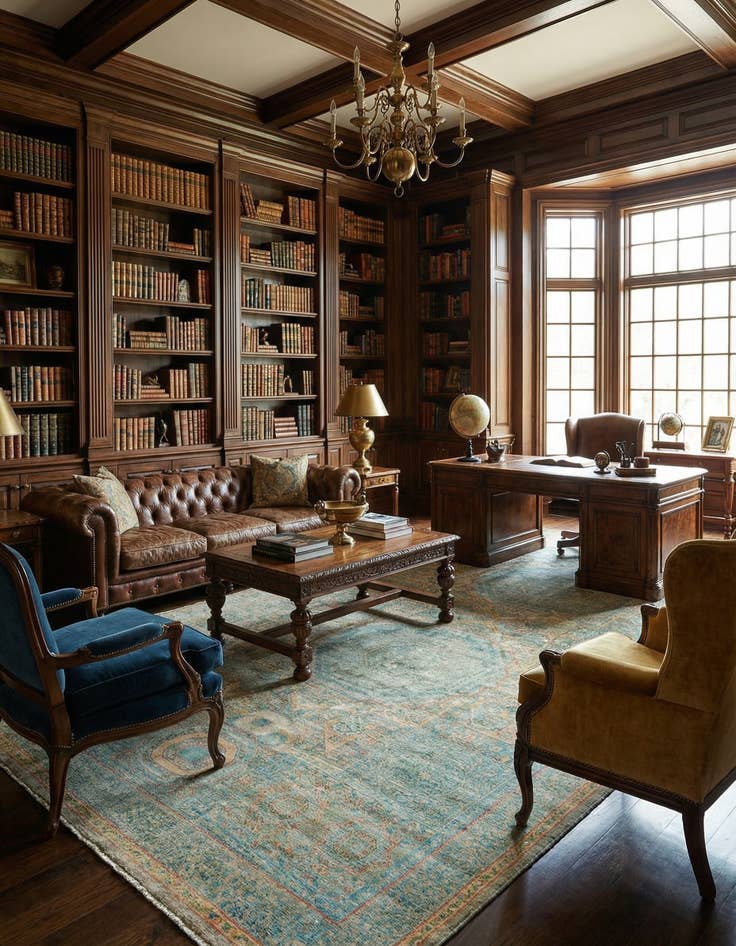 Detail image of 9' 9 x 18' 10  Hand Knotted Mamluk Rug