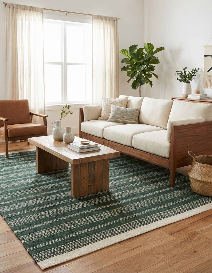 Detail image of  7' 10 x 10'  Hand Woven Lariat Rug