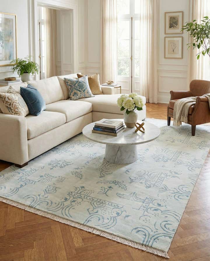 5' 6 x 7' 11 Hand Knotted Darya Wool Rug