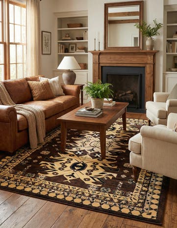6' x 9' Heris Rug
