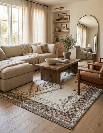 7' 10 x 10' 5 Hand Knotted Moroccan Wool Rug
