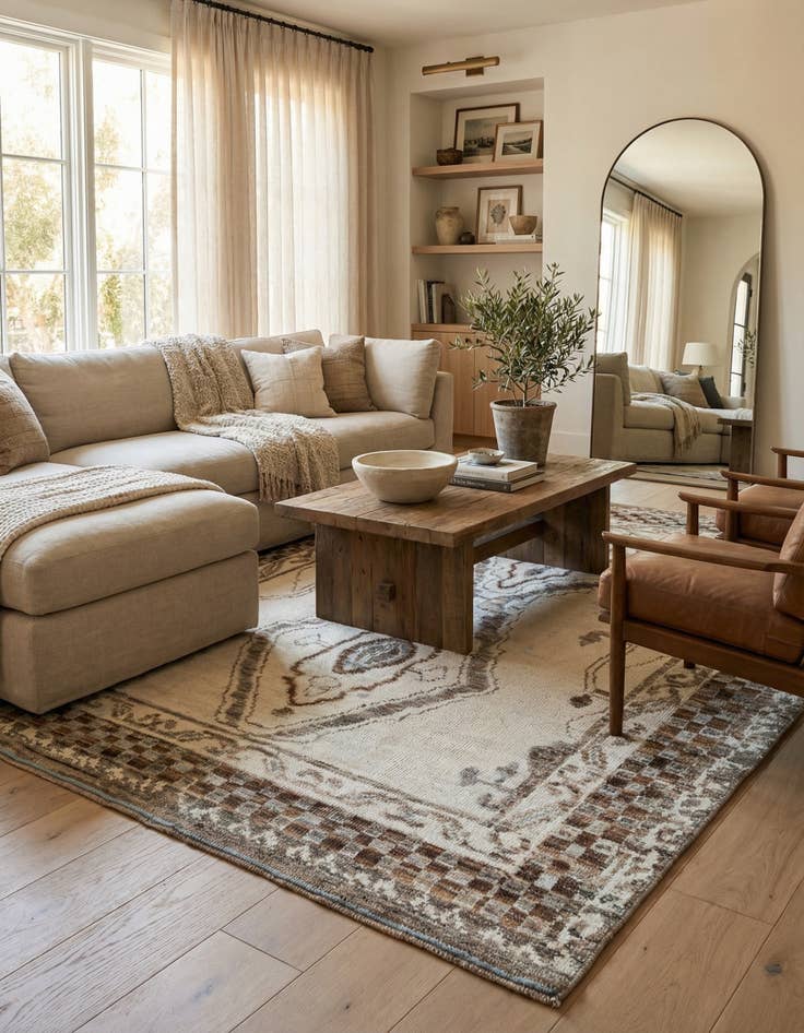 Detail image of 7' 10 x 10' 5  Hand Knotted Moroccan Wool Rug