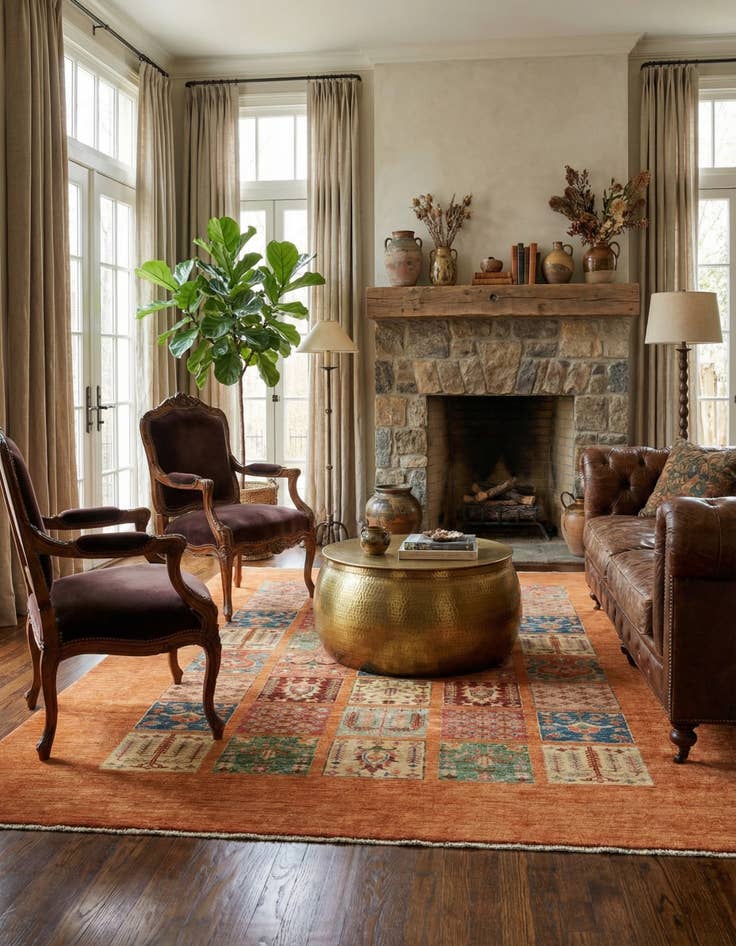 Detail image of 5' 9 x 7' 11  Hand Knotted Ariana Ziegler Rug