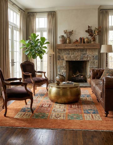 5' 9 x 7' 11 Hand Knotted Ariana Ziegler Rug