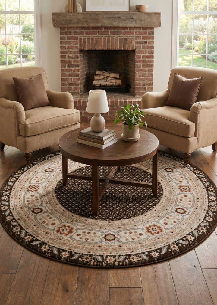 5' 3 x 5' 3 Charlotte Round Rug