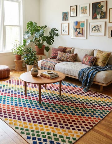 5' 1 x 6' 6 Hand Knotted Balouch Wool Rug