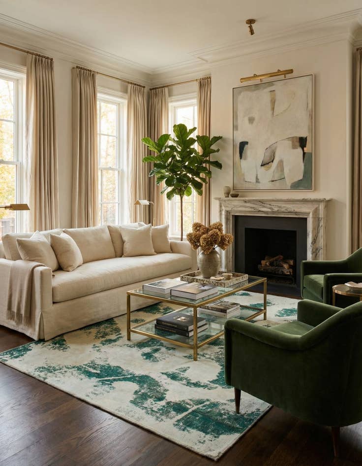 Detail image of 5' 9 x 7' 7  Hand Knotted Ultra Vintage Persian Wool Rug