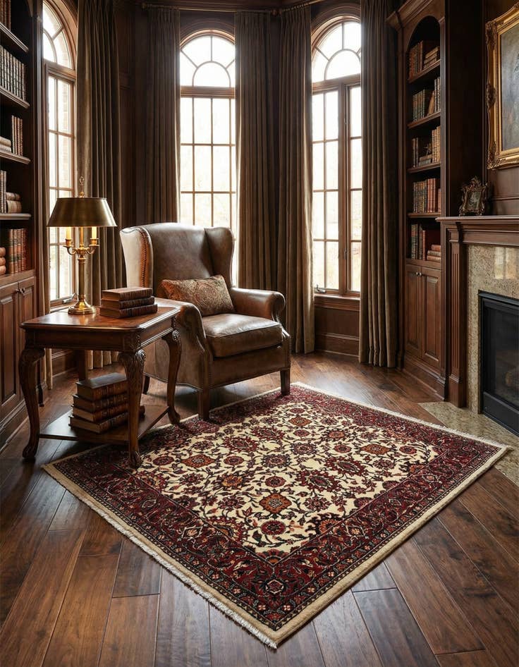 Detail image of  2' 11 x 3' 2 Bidjar Square Rug