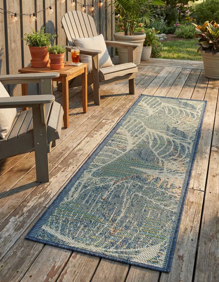 Detail image of 2' x 4'  Washable Baja Indoor / Outdoor Runner Rug