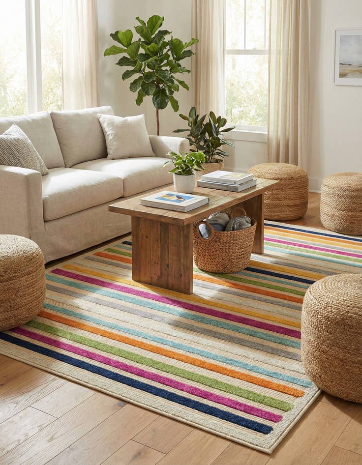 Detail image of  4' x 6'  Washable Aruba Indoor / Outdoor Rug