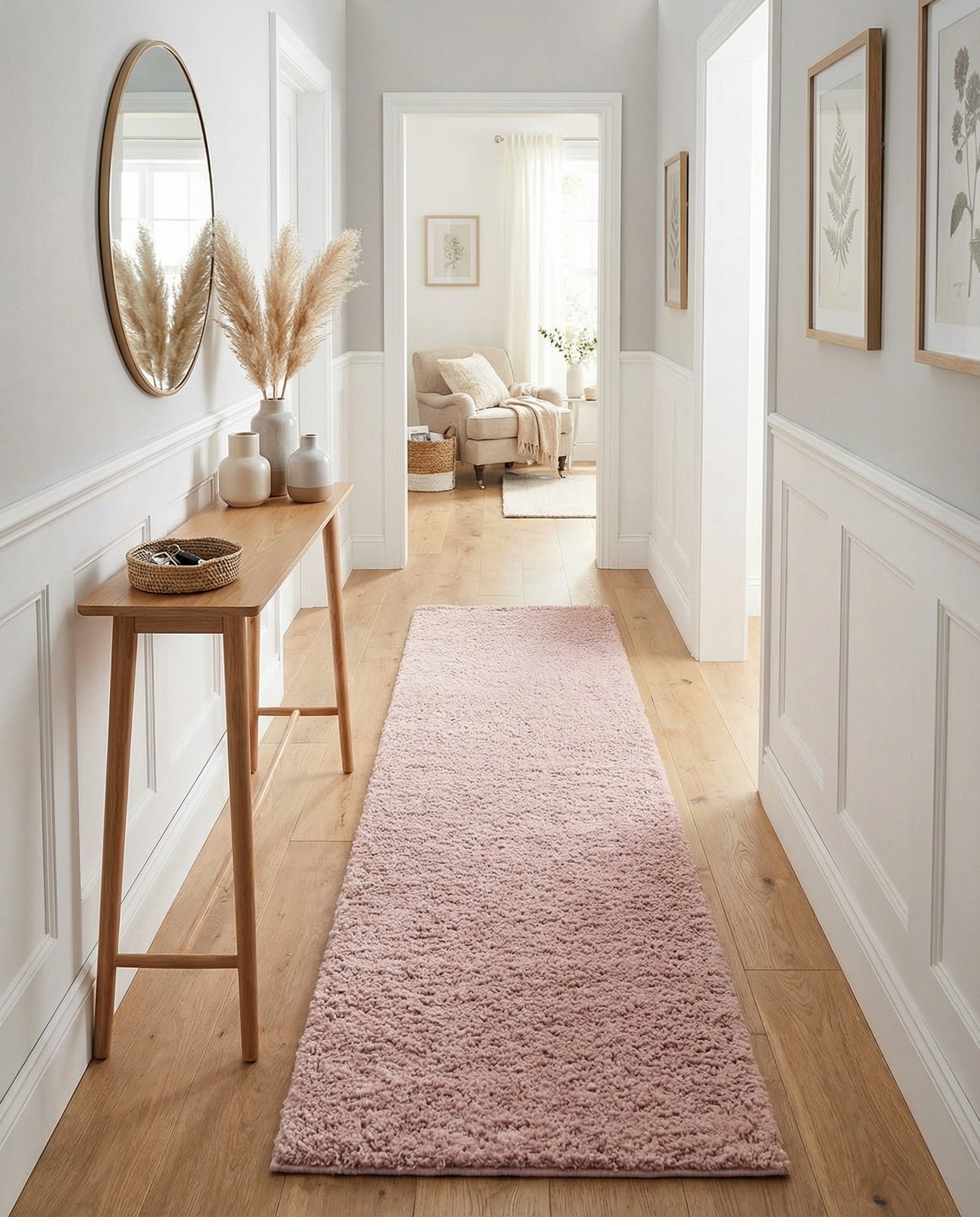  2' 7 x 13' Soft Solid Shag Runner Rug