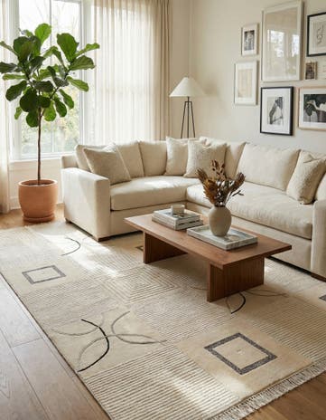 6' 7 x 9' 11 Hand Knotted Darya Rug