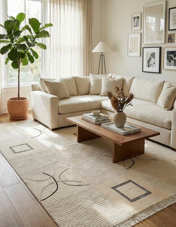6' 7 x 9' 11 Hand Knotted Darya Rug