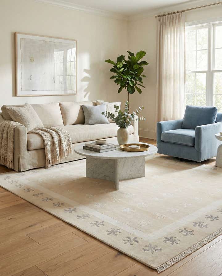 6' 8 x 9' 10 Hand Knotted Darya Wool Rug